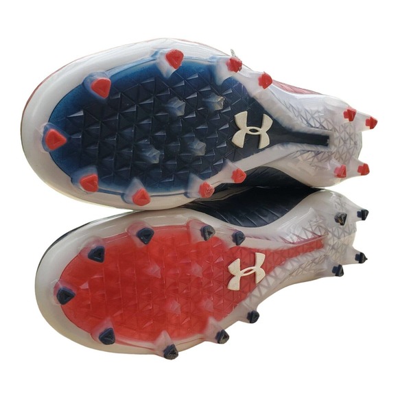 Under Armour Highlight Limited Edition USA Football Cleats 3021191-600 Size 9.5 - Picture 6 of 9